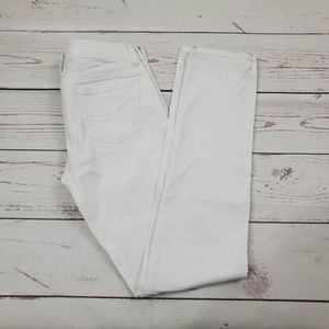 AE White Skinny Jeans Size 00 Stretch